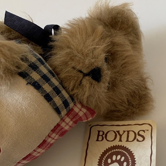 Vintage Boyds Bears "Bea A. Goodfriend" Bear Plush Olde Friends Pillow & Tag 8" - Picture 4 of 10